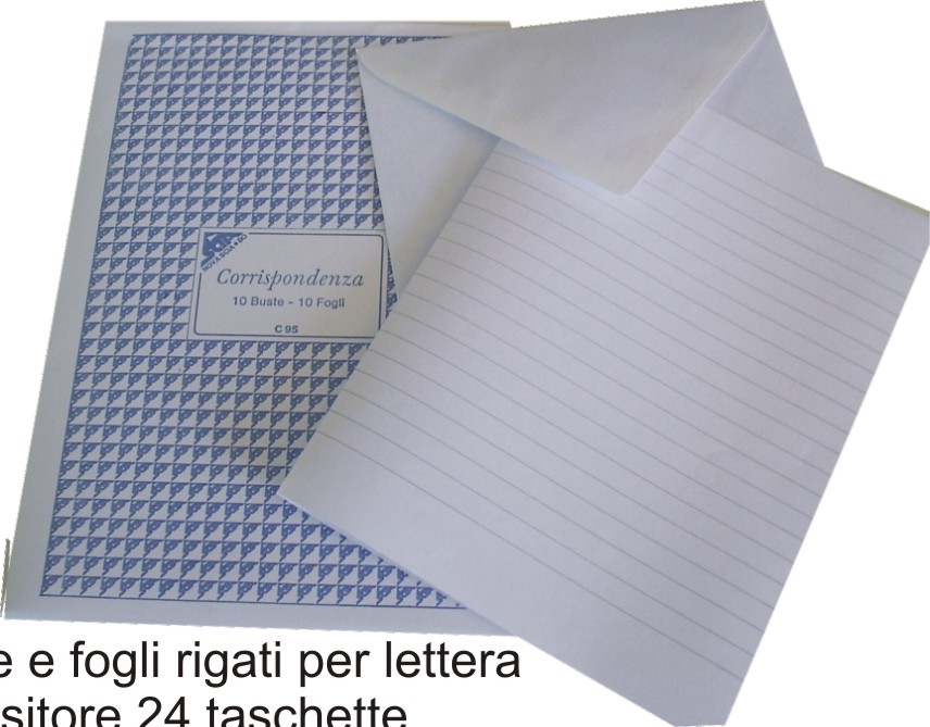 Busta e foglio rigata Busta e foglio rigata