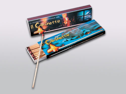 Nuovo Caminetto 40 Fiammiferi lunghi 19 cm Nuovo Caminetto 40 Fiammiferi lunghi 19 cm